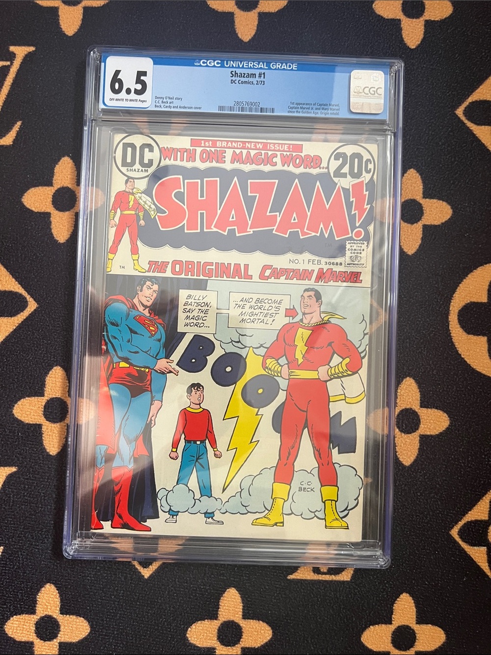 DC Comics Shazam! Comic Cover - Red, Yellow & Blue Artwork